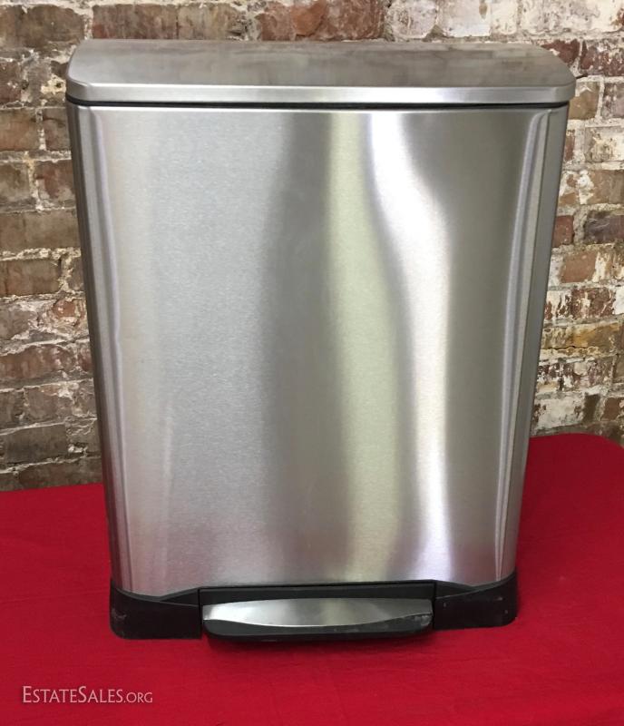 EKO Stainless Steel Garbage Can 2Bin