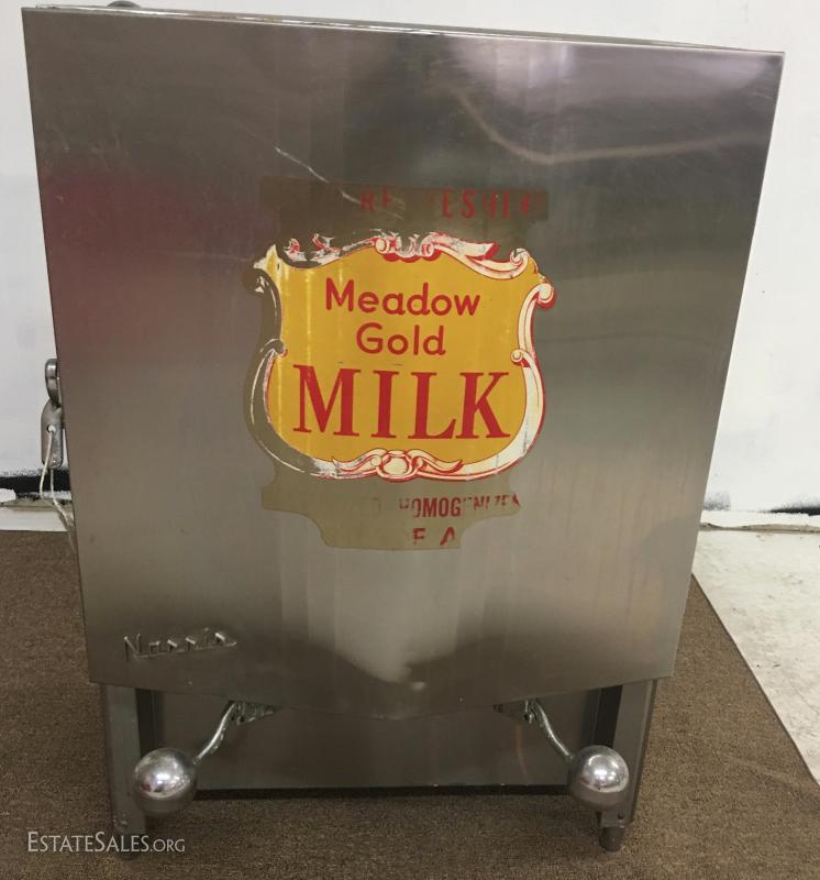 Norris Dual Milk Cooler Dispenser Refrigerator Stainless Steel N10