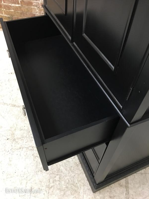 ikea black entertainment center