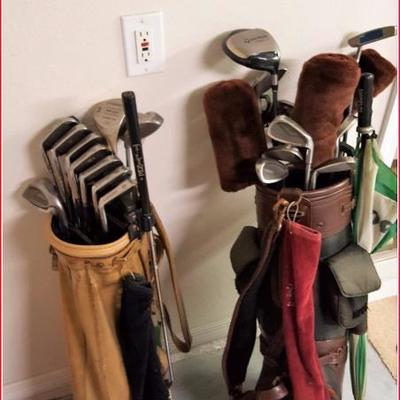 Golf Clubs and Carry Cases - What you see is what you get