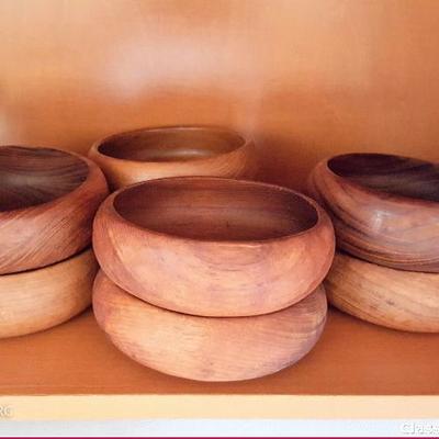 Wooden Salad Bowls Misc Lot