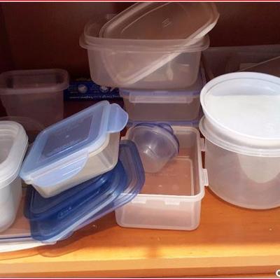 Misc Kitchen ware plastic containers