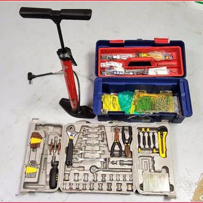 Misc Lot - Bike Tire Pump & Tools