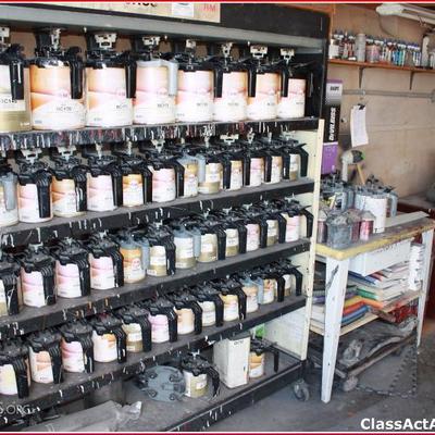 Misc tool lot 193 - paint mixing center with pc 