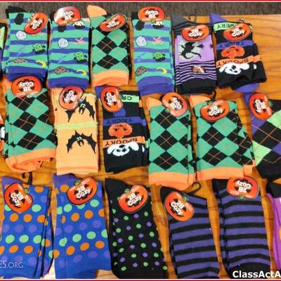 Halloween Socks Lot of 21 Assorted Women sock size 9-11 New - Lot 1