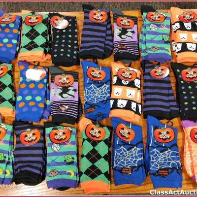 Halloween Socks Lot of 21 Assorted Women sock size 9-11 New - Lot 10