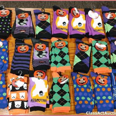 Halloween Socks Lot of 21 Assorted Women sock size 9-11 New - Lot 7