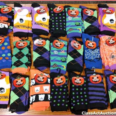 Halloween Socks Lot of 21 Assorted Women sock size 9-11 New - Lot 13