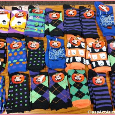 Halloween Socks Lot of 21 Assorted Women sock size 9-11 New - Lot 6