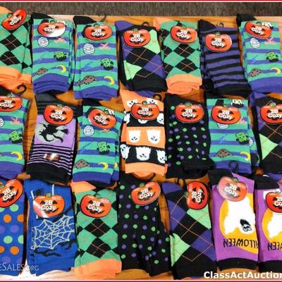 Halloween Socks Lot of 21 Assorted Women sock size 9-11 New - Lot 11