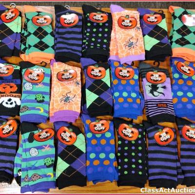 Halloween Socks Lot of 21 Assorted Women sock size 9-11 New - Lot 12