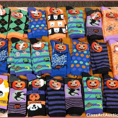 Halloween Socks Lot of 21 Assorted Women sock size 9-11 New - Lot 9