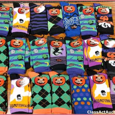 Halloween Socks Lot of 21 Assorted Women sock size 9-11 New - Lot 15