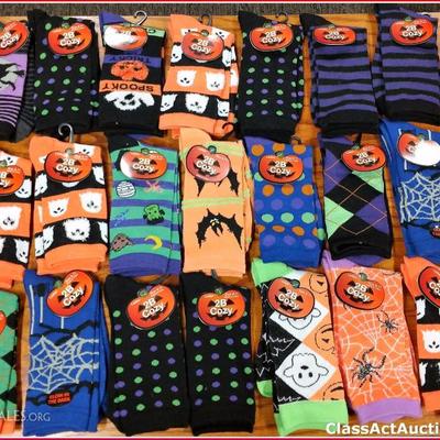 Halloween Socks Lot of 21 Assorted Women sock size 9-11 New - Lot 5