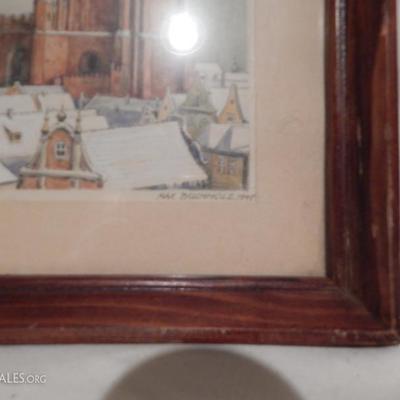 Max Bucholz Water Color Church Lot # 39