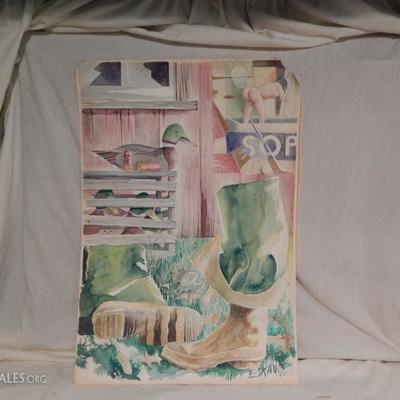 Water Color Eskau on Paper