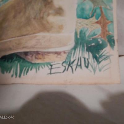 Water Color Eskau on Paper