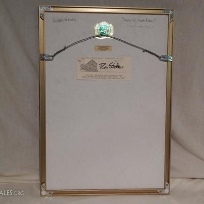 Ron Stoker Barn Water color Framed Lot # 41