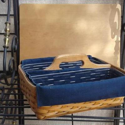 Longaberger Carry-n-Caddy Basket w/Liner and Protector