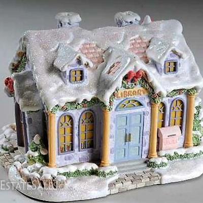 NEW! Precious Moments Hawthorne Christmas Village QUIET TIME LIBRARY