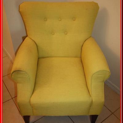 Side Chair - (Line/Mustard Color) Lot 7