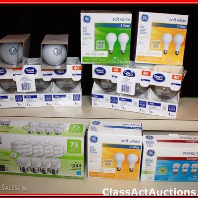Large Variety Light Bulbs - Lot 394