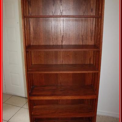 6 Shelf Wooden Book Case - Lot 3 