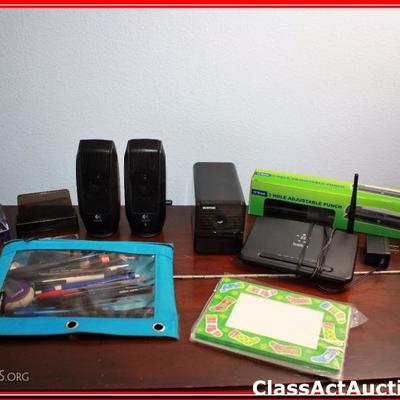 Misc Office Supplies & Computer Speakers - Lot 184