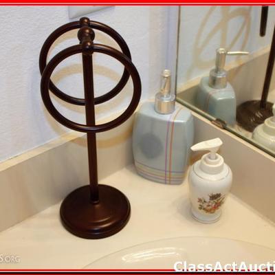 Hand Towel Holder & Soap Dispensers - Lot 229