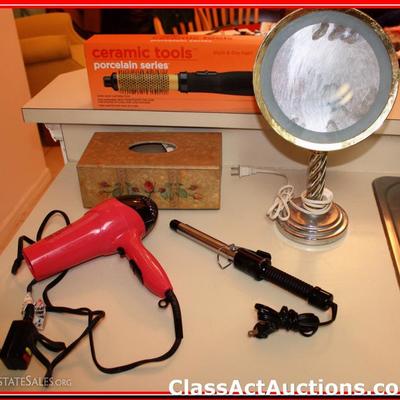 Misc Hair Tools & Mirror - Lot 391
