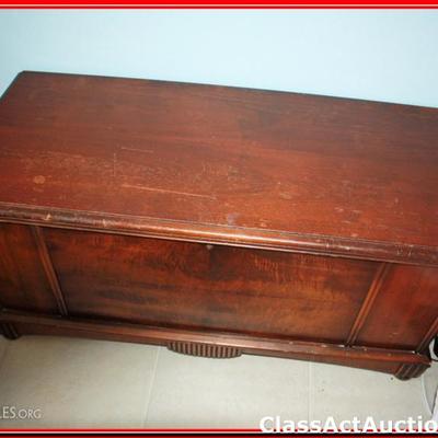 Wooden Vintage Chest, Opens Needs Hinge Repair - Lot 355