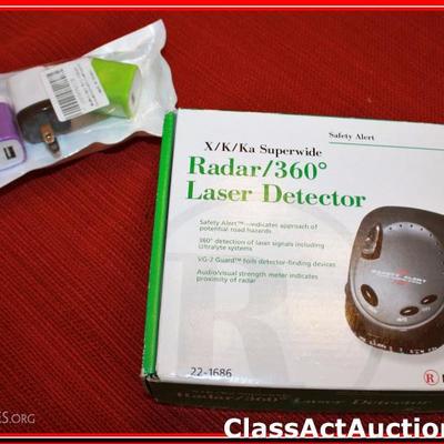 3 new USB Plugs, Radar Dector - Lot 309