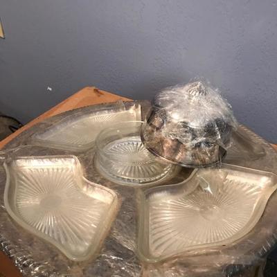 Serving dish- silver