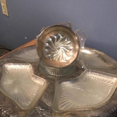 Serving dish- silver