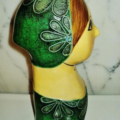 Vtg Capistrano Gemma Taccogna Folk art lady Mexico 1960-70's