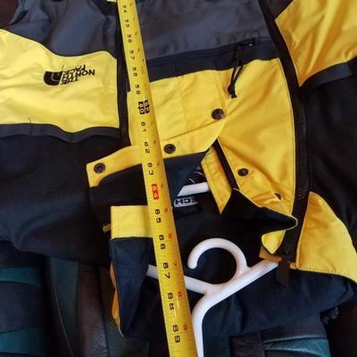 Lot-C25 Men's Large Black & Yellow North Face Full Body Ski Suit
