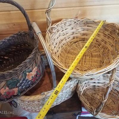 Lot-C19 Various Wicker Weaved Baskets 9+ Collection Mixed Lot