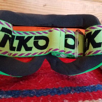 Lot-C32 Briko Thrama Plus Green & Black Ski Goggles Orange Lens