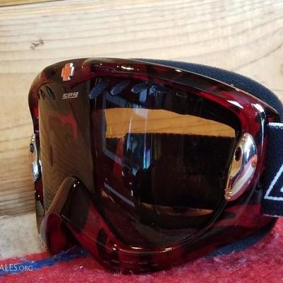 Lot-C35 Red & Black Spy Winter Snow Ski Goggles