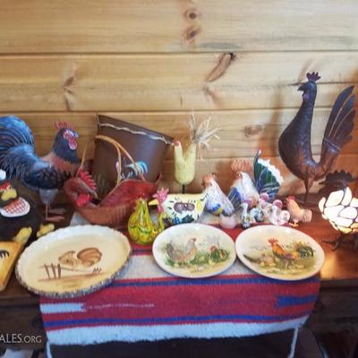 Lot-C17 20+ Country Rooster DÃ©cor Various Mixed Lot