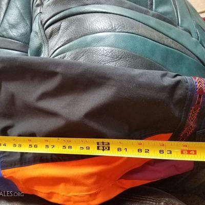 Lot-C21 XL Full Bodied NorthFace Ski Suit Blue Black Red & Orange