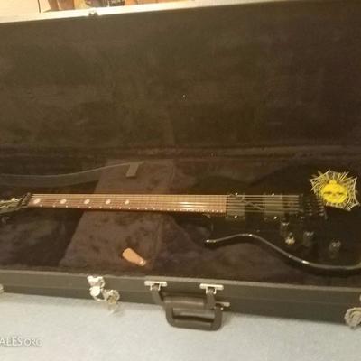 Lot-F13 Kirk Hammett Left Handed 6 String Guitar Black ESP w/ Case