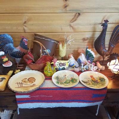 Lot-C17 20+ Country Rooster DÃ©cor Various Mixed Lot