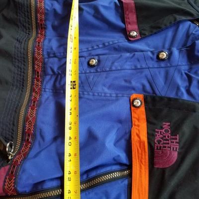 Lot-C21 XL Full Bodied NorthFace Ski Suit Blue Black Red & Orange