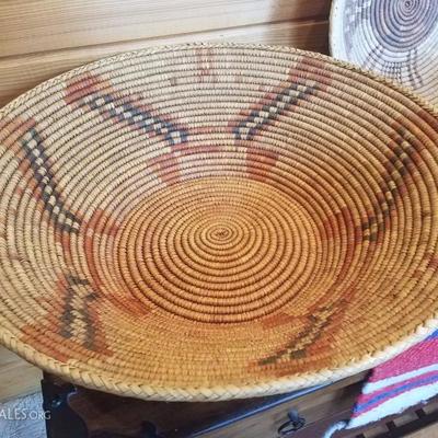Lot-C18 Decorative Tribal Woven Basket Lot