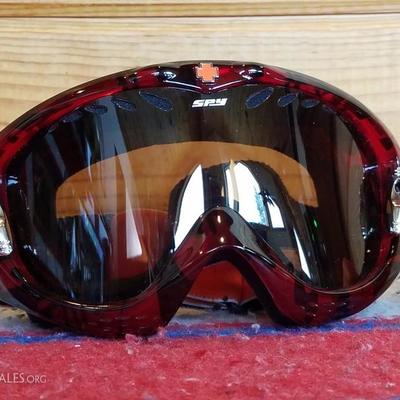 Lot-C35 Red & Black Spy Winter Snow Ski Goggles