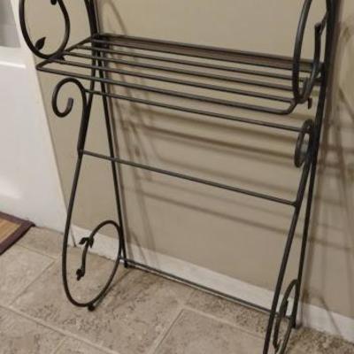 Lot #29 - Dogwood Collection Wall Shelf Wrought Iron Stand