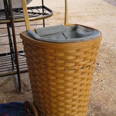 Lot #14 - Longaberger Shopping Cart - RARE and RETIRED!