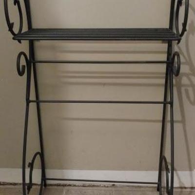 Lot #29 - Dogwood Collection Wall Shelf Wrought Iron Stand