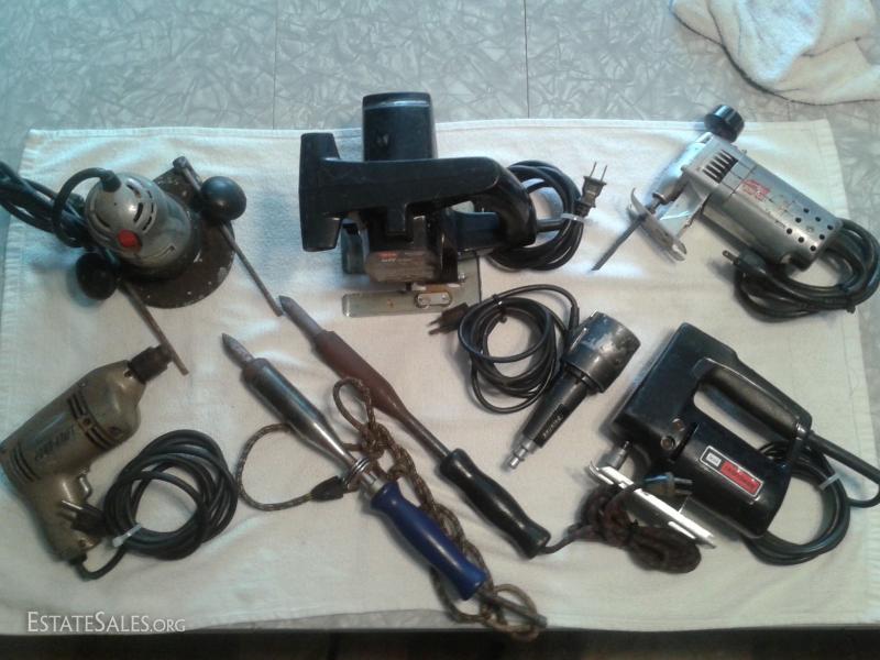 LOT 36+ ASSORTED VINTAGE POWER TOOLS
